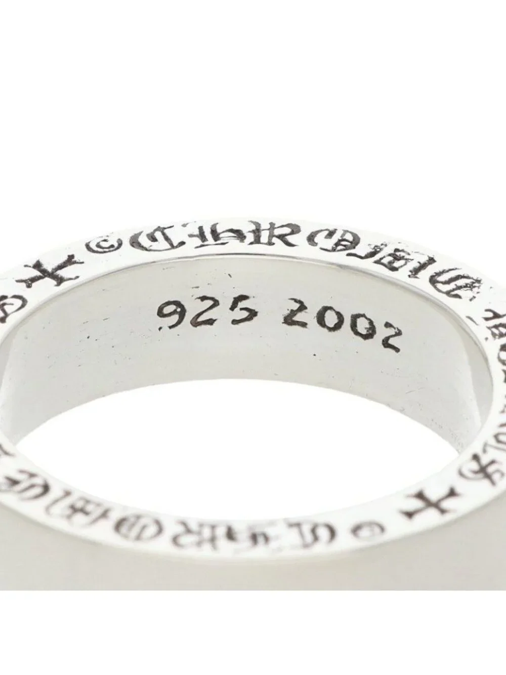 Chrome Hearts Spacer Pln Plain Silver Ring